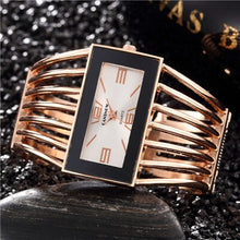 Load image into Gallery viewer, Big Face Gold Silver Bangle Watch