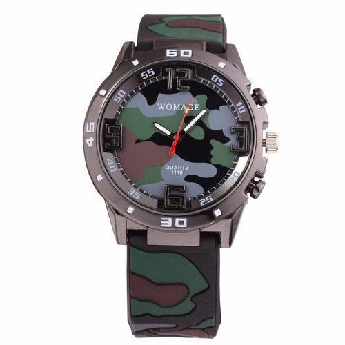Brand Men Clock Relogio Camouflage Military Watch